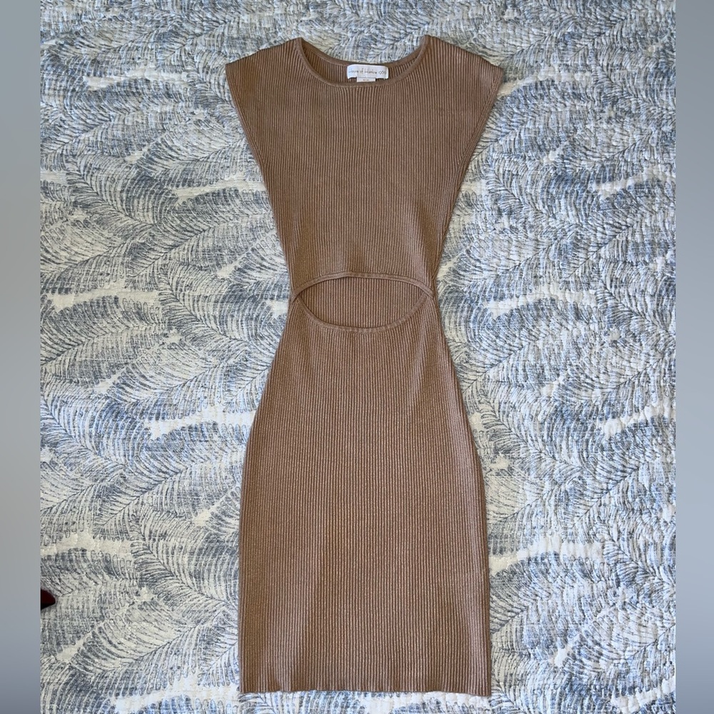 House of Harlow 1960 Mini Cut-Out Sweater Dress